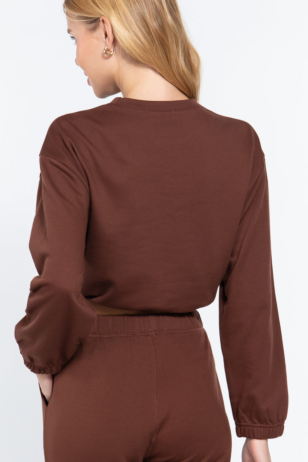 Adjustable Waist French Terry Top